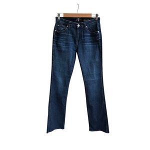 7 For All Mankind Blue Boot Cut Jeans